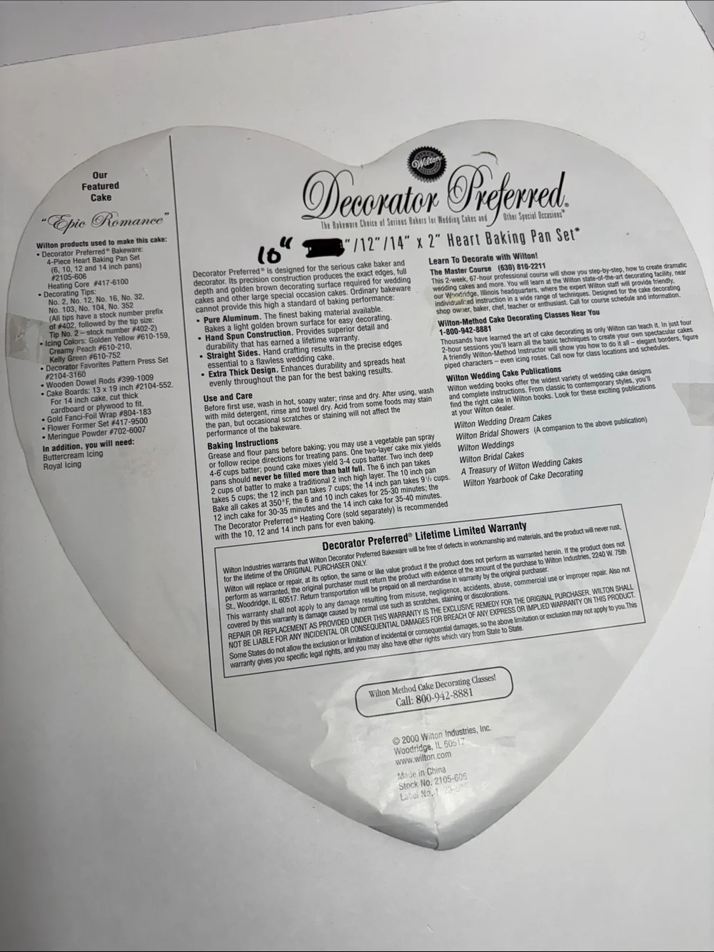 Wilton Silver Heart Cake Pan Set of 3 - Nesting Hearts